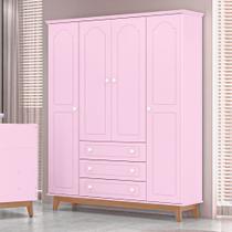Guarda Roupas Infantil Tuboarte Henry 4 portas e 3 gavetas 100% em MDF Guarda Roupas Infantil Tuboarte Henry 4 portas e 3 gavetas 100% em MDF