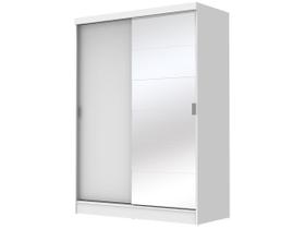 Guarda-Roupas Luke Espelho Branco 2 Portas Correr Madesa Guarda-Roupas Luke Espelho Branco 2 Portas Correr Madesa