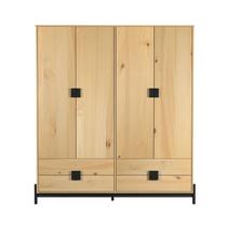 Guarda-Roupas Madeira 4 Portas 4 Gavetas Alla