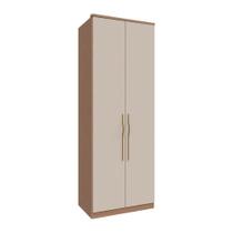 Guarda Roupas Modulado 2 Portas 629mm Com Prateleiras Setiba Plus Rimo Carvalho/Off White