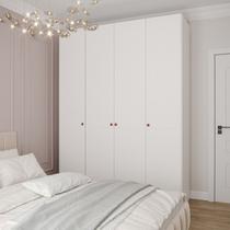 Guarda Roupas Modulado 4 Portas Americanas Hera CabeCasa MadeiraOriginals