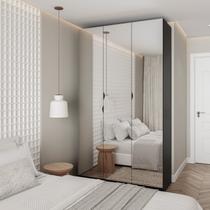 Guarda Roupas Modulado com Espelho 3 Portas com Cabideiro Hera CabeCasa MadeiraOriginals Guarda Roupas Modulado com Espelho 3 Portas com Cabideiro Hera CabeCasa MadeiraOriginals