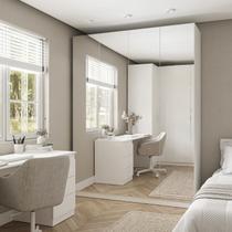 Guarda Roupas Modulado com Espelho 3 Portas com Cabideiro Hera CabeCasa MadeiraOriginals Guarda Roupas Modulado com Espelho 3 Portas com Cabideiro Hera CabeCasa MadeiraOriginals