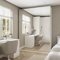 Guarda Roupas Modulado com Espelho 3 Portas com Cabideiro Hera CabeCasa MadeiraOriginals Guarda Roupas Modulado com Espelho 3 Portas com Cabideiro Hera CabeCasa MadeiraOriginals