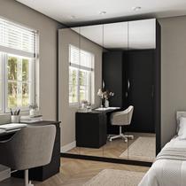 Guarda Roupas Modulado com Espelho 3 Portas com Cabideiro Hera CabeCasa MadeiraOriginals Guarda Roupas Modulado com Espelho 3 Portas com Cabideiro Hera CabeCasa MadeiraOriginals