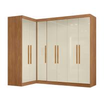 Guarda Roupas Modulado de Canto Madrid com 7 Portas Branco Maxel
