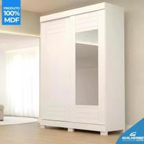 Guarda Roupas Portas de Correr Solteiro 100% MDF 2 Portas 2 Gavetas Com Espelho Ayla ACP Móveis