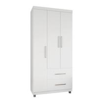 Guarda Roupas Roupeiro Fluence 03 Portas e 02 Gavetas Móveis Paraná