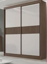 Guarda Roupas Santorini Ripado 2Pts 100% MDF DDoro Móveis Guarda Roupas Santorini Ripado 2Pts 100% MDF DDoro Móveis