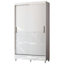 Guarda Roupas Solteiro 2 Portas De Correr 2 Gavetas Gaia Branco