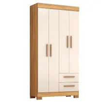 Guarda Roupas Solteiro 4 Portas 2 Gavetas Malta Madeirado Guarda Roupas Solteiro 4 Portas 2 Gavetas Malta Madeirado