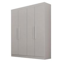 Guarda Roupas Solteiro 4 Portas Canadá Branco Leifer Móveis