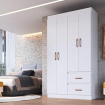 Guarda-Roupas Solteiro 4 Portas e 2 Gavetas Multimóveis CR35209