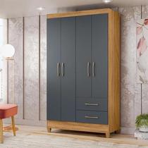 Guarda Roupas Solteiro Com 4 Portas Chile - 4 Cores