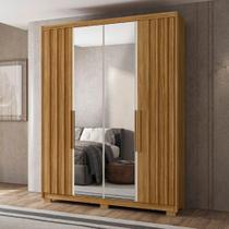 Guarda Roupas Solteiro Com Espelho Ripado 4 Portas 3 Gavetas Califórnia Madeirado Moval Madeirado Guarda Roupas Solteiro Com Espelho Ripado 4 Portas 3 Gavetas Califórnia Madeirado Moval Madeirado