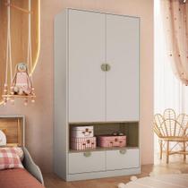 Guarda-roupas Solteiro Infantil com 2 Gavetas e 2 Portas Lille Arenas