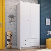 Guarda-Roupas Solteiro Infantil/Juvenil 2 Portas E 2 Gavetas Amore Meu Fofinho