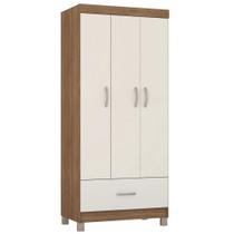 Guarda Roupas Solteiro off White Prince Demóbile Amêndoa