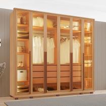 Guarda Roupas Spectra 100 MDF 6 Portas 6 Gavetas com Kit de Espelhos e Pés