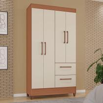 Guarda-Roupas Star 100% MDF Tuboarte 4 Portas 2 Gavetas