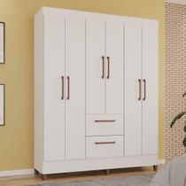 Guarda-Roupas Star 100% MDF Tuboarte 6 Portas 2 Gavetas Guarda-Roupas Star 100% MDF Tuboarte 6 Portas 2 Gavetas