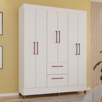Guarda-Roupas Star 100% MDF Tuboarte 6 Portas 2 Gavetas Guarda-Roupas Star 100% MDF Tuboarte 6 Portas 2 Gavetas