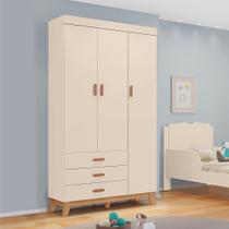 Guarda Roupas Tuboarte 100% MDF Infantil Yago 3 Portas e 3 Gavetas
