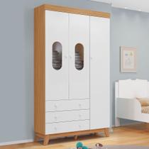 Guarda Roupas Tuboarte Infantil Bento 3 Portas e 3 Gavetas