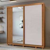 Guarda Roupas Velaris 2pts Correr 4gav 100% MDF Amêndoa Clean/Off White Flex Cod: 571.078