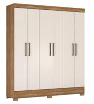 Guarda Roupas Verso 6 Portas 2 Gavetas Demobile