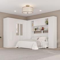 Guarda-Rroupa de Canto com Espelho Modulado 9 Portas 2 Gavetas Argentina Branco Guarda-Rroupa de Canto com Espelho Modulado 9 Portas 2 Gavetas Argentina Branco