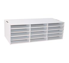Guarda-sala de aula para armazenamento de papel de construção 9x12 brancos