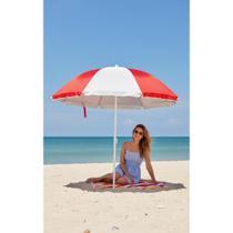 Guarda Sol 1,80m Praia Piscina VERMELHO Proteção FPS 70