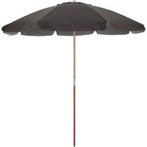 Guarda Sol 2,20 Metros em Bagum Guararapi Marrom com Cabo de Madeira Bel