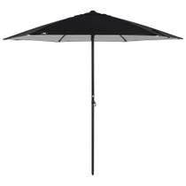 Guarda Sol 2,4 M Preto em alumínio com Vareta de Fibra Bel Guarda Sol 2,4 M Preto em alumínio com Vareta de Fibra Bel