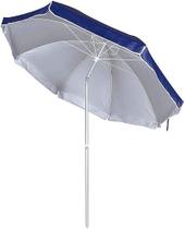 Guarda Sol 2,6 Metros Alumínio Articulado Grande Azul - Mor Guarda Sol 2,6 Metros Alumínio Articulado Grande Azul - Mor