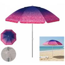 Guarda Sol 2m Alumínio Sombreiro Aruba Azul Marinho/Rosa - 1309 Tobee Guarda Sol 2m Alumínio Sombreiro Aruba Azul Marinho/Rosa - 1309 Tobee