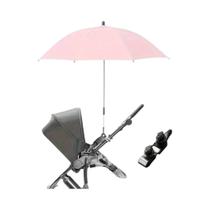 Guarda-Sol Ajustável Com Proteção UV E Clampe Para Bicicletas, Carrinhos E Cadeiras De Rodas, Sombra