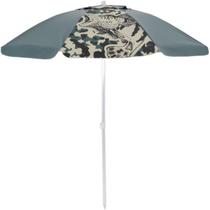 Guarda Sol Araguaia Articulado Bagum FPS 100 2,00m Haste Alumínio Frisado Extra Ventilação Estampa Tucunaré Verde Bel