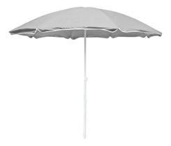 Guarda-Sol Articulado Branco Importway 2,4m Com Haste Feita Em Aço Inoxidável E Cobertura De Poliéster Resistente