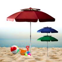 Guarda Sol Articulado Gigante 2,40m Uv Praia Piscina Respirável Verão Alumínio Guarda Sol Articulado Gigante 2,40m Uv Praia Piscina Respirável Verão Alumínio