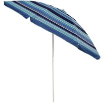 Guarda Sol Articulado Praia Grande 2,4 metros Piscina Pesca Camping Praia Listra Azul Importway