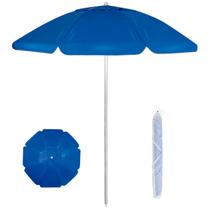 Guarda Sol Bagum Alumínio 2 Metros Praia Piscina Camping Jardim Azul - 3737 Mor