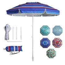 Guarda-sol de praia LOTTAFUN 183 cm à prova de vento com proteção UV50+ portátil