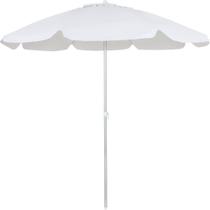 Guarda-sol em Bagum e Haste de Alumínio 1,60m Branco Bel Guarda-sol em Bagum e Haste de Alumínio 1,60m Branco Bel