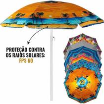 Guarda Sol Fashion Praia Verão Pesca Estampas Sortidas 1,80m