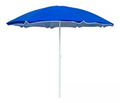 Guarda-Sol Fixo 2,40M Estampa Azul Importway IWGS-240AZ Estrutura Aço Inoxidável Cobertura Poliéster