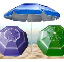 Guarda Sol Gigante 2,40m Praia Piscina Respirável Uv Verão Guarda Sol Gigante 2,40m Praia Piscina Respirável Uv Verão