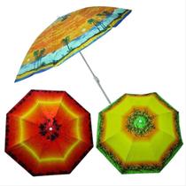 Guarda Sol Grande gigante Praia piscina pesca lazer Camping Verão Férias 1,70m proteção