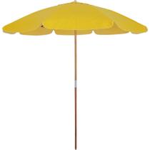 Guarda-Sol Guarapari em Bagum e Haste de Madeira 1,80m Amarelo Bel